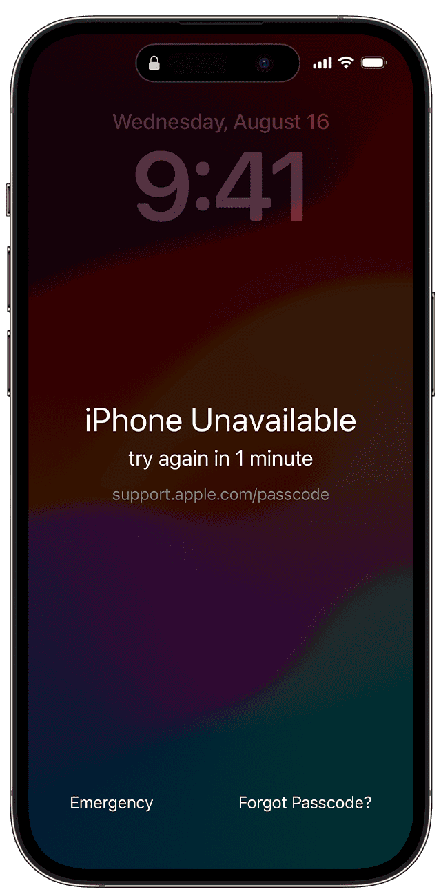 如果您忘记密码，如何解锁iPhone